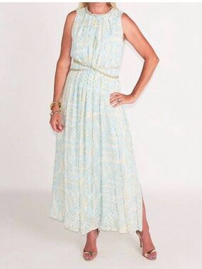 NWT CK Bradley Grace maxi dress in seafoam, size S